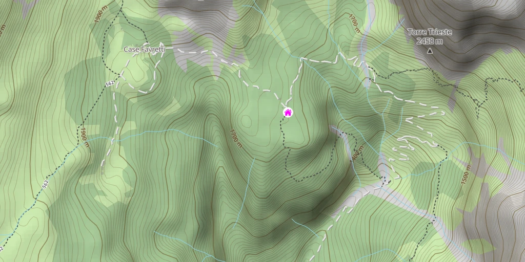 Map of the trail for Torre Venezia Voie Ratti - Panzeri