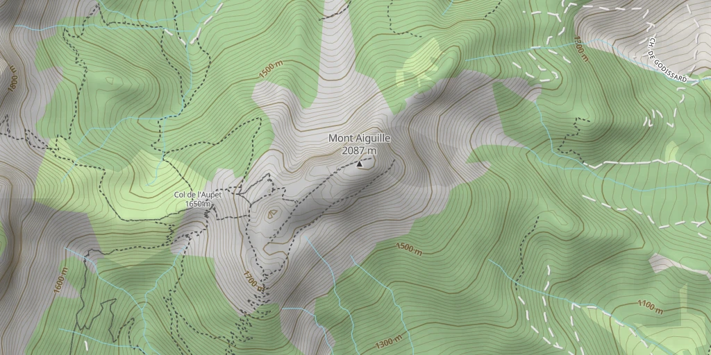 Map of the trail for Mont Aiguille Voie du 500ème anniversaire