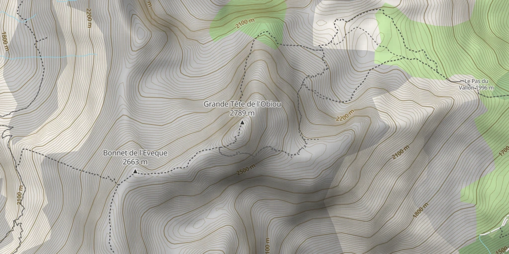 Map of the trail for Obiou Voie Marie-Thérèse