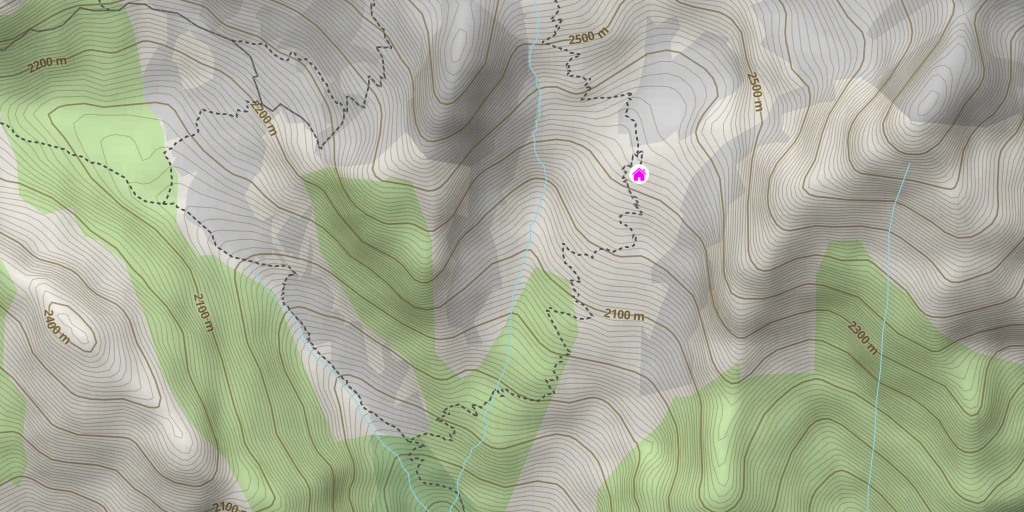 Map of the trail for Olan Oiseau de Passage