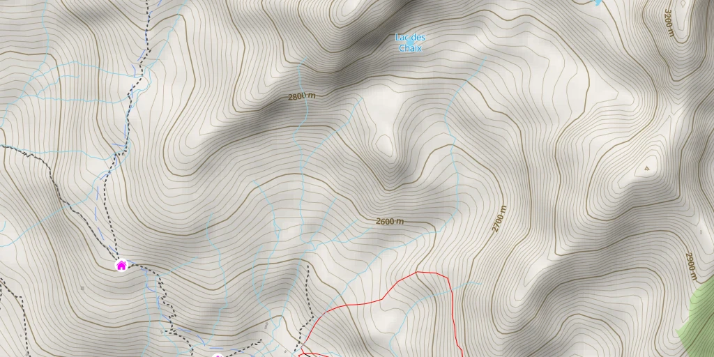 Map of the trail for Grand Châtelard Marjo'line