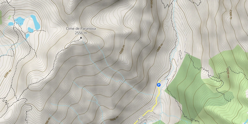 Map of the trail for Roches du Castellaras Les feux de la rampe