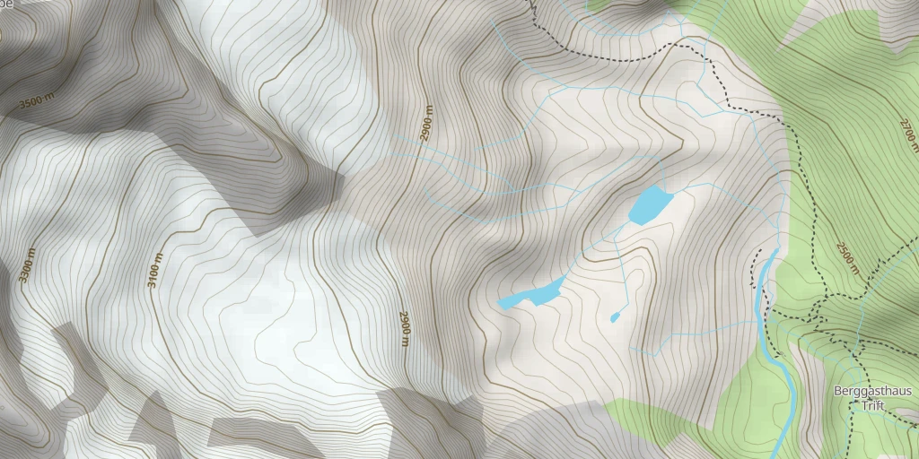 Map of the trail for Ober Gabelhorn Traversée Wellenkuppe → Arbengrat