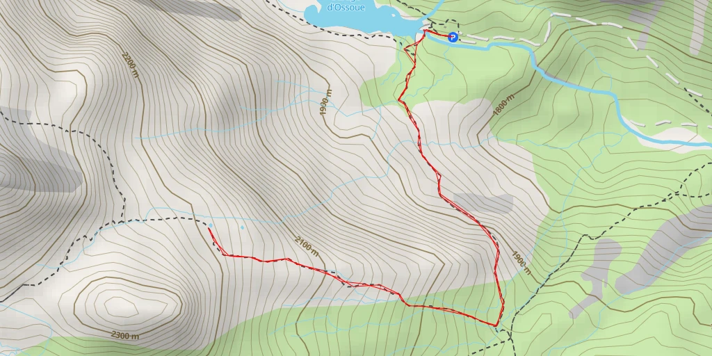 Carte de l'itinéraire :  Sentier du Tapou - Sentier du Tapou - Gavarnie-Gèdre