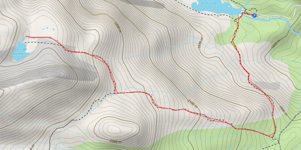 Carte de l'itinéraire :  65120 - Gavarnie-Gèdre