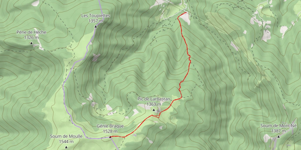 Map of the trail for Génie Braque