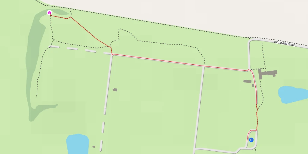 Map of the trail for Chemin du Nord