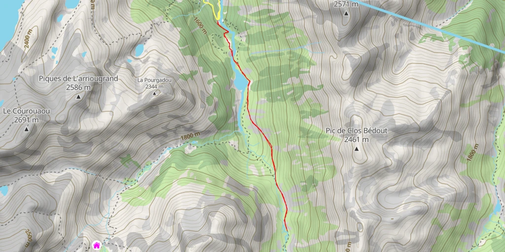 Carte de l'itinéraire :  Sentier du labassa - Sentier du labassa