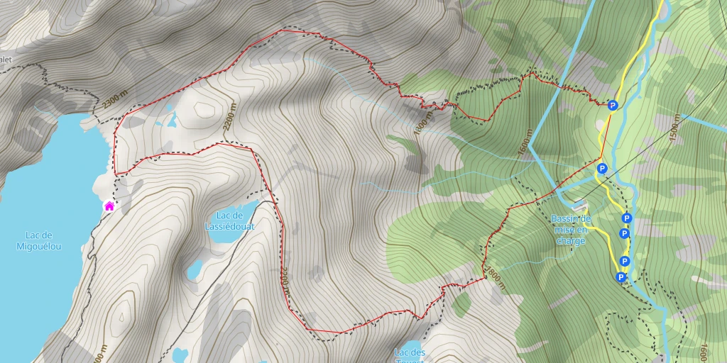 Map of the trail for Sentier de migouélou - Sentier de migouélou