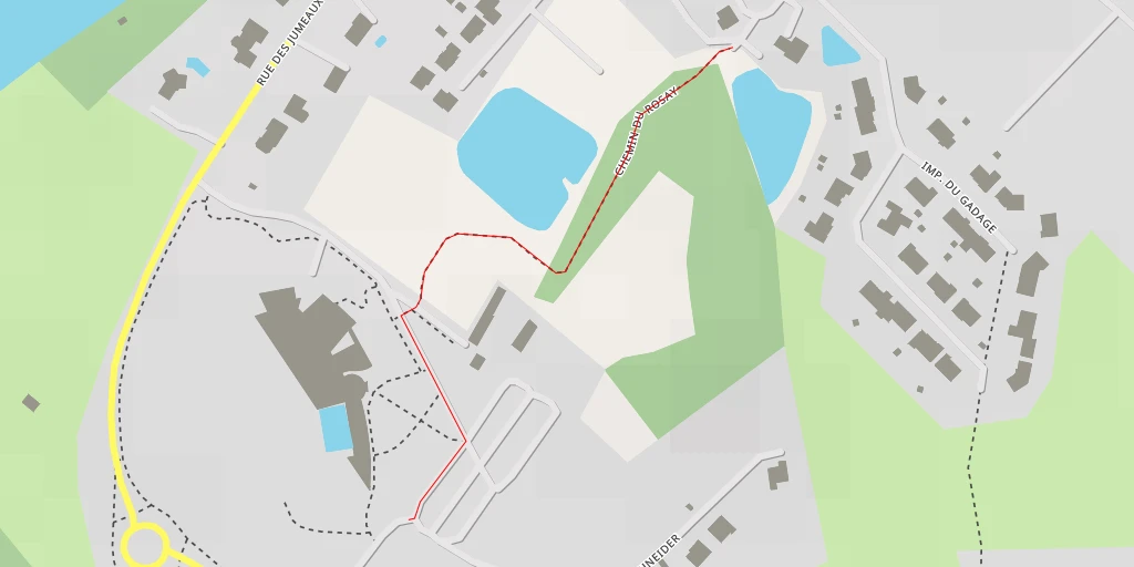 Carte de l'itinéraire :  Chemin du Pressoir