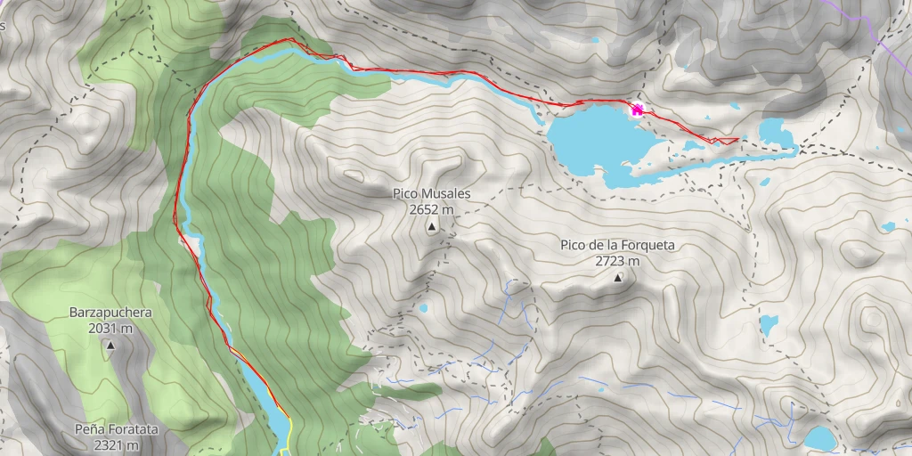 Map of the trail for GR-11 Senda Pirenaica