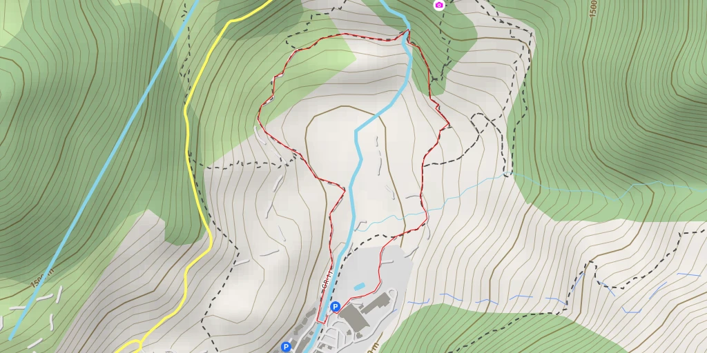 Map of the trail for El Salto