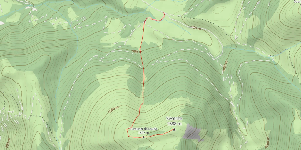 Carte de l'itinéraire :  Séserite