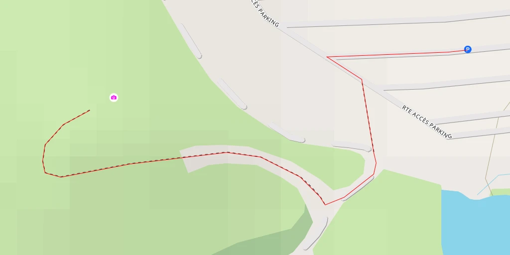 Map of the trail for AI - Route Accès Parking - Trélazé