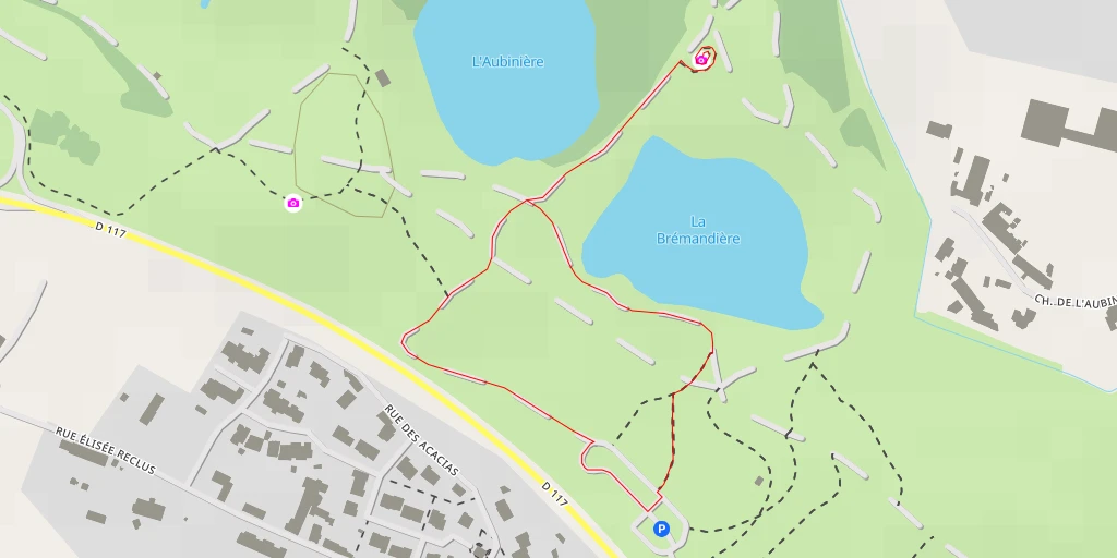 Map of the trail for AI - La Brémandière