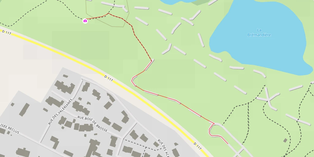 Map of the trail for AI - Butte de l'enfer