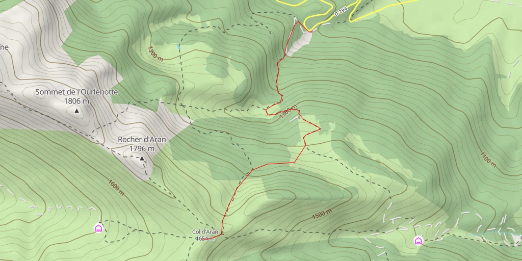 Map of the trail for Sentier du Col d'Aran - Sentier du Col d'Aran