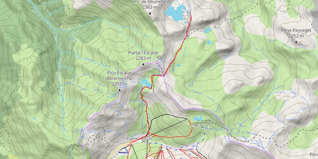 Carte de l'itinéraire :  Chemin du Lac Bersau - Chemin du Lac Bersau