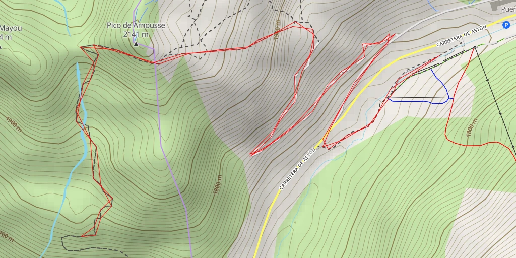 Map of the trail for Route du Col - Route du Col