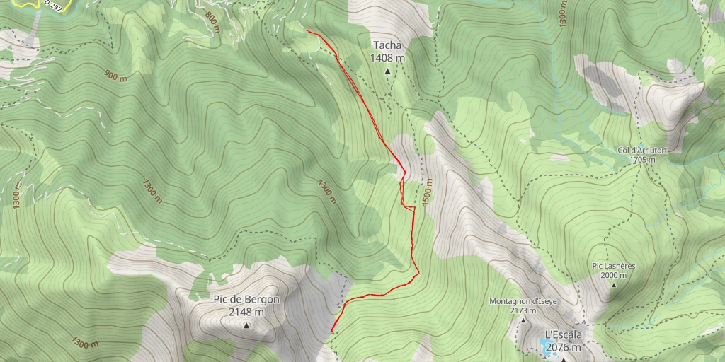 Map of the trail for Rocher Noir avec Croix Bleue