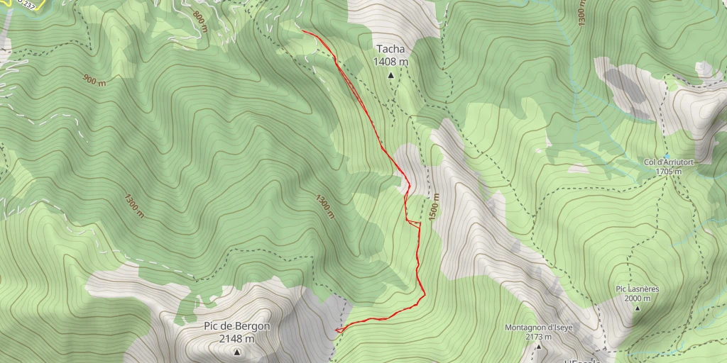 Map of the trail for Rocher de Ponce