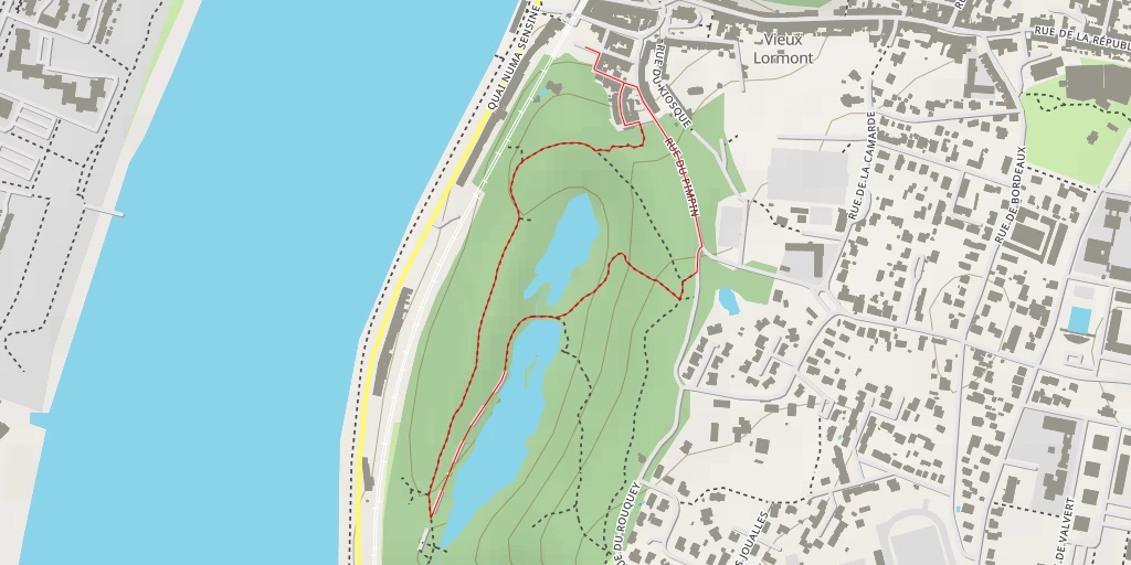 Map of the trail for Allée Marceline Desbordes-Valmore - Allée Marceline Desbordes-Valmore