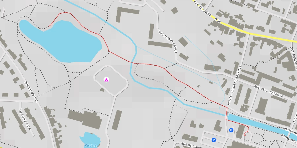 Map of the trail for Rue du Mesnil - Condé-en-Normandie