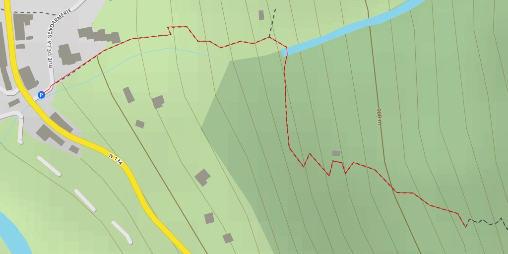 Carte de l'itinéraire :  Chemin de Saüquet - Chemin de Saüquet