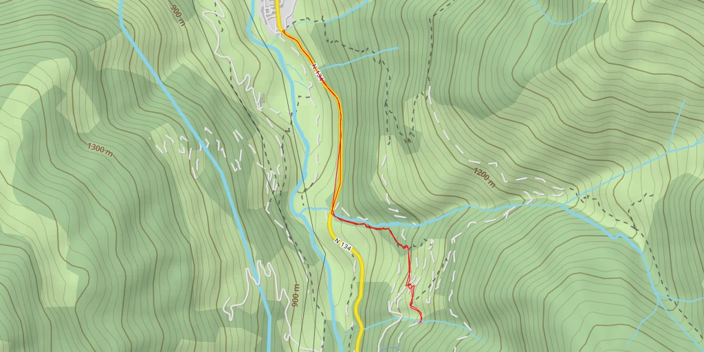 Carte de l'itinéraire :  Chemin de la Borde Coeylarisse - Chemin de la Borde Coeylarisse