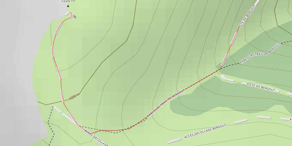 Map of the trail for Soum de Bergout