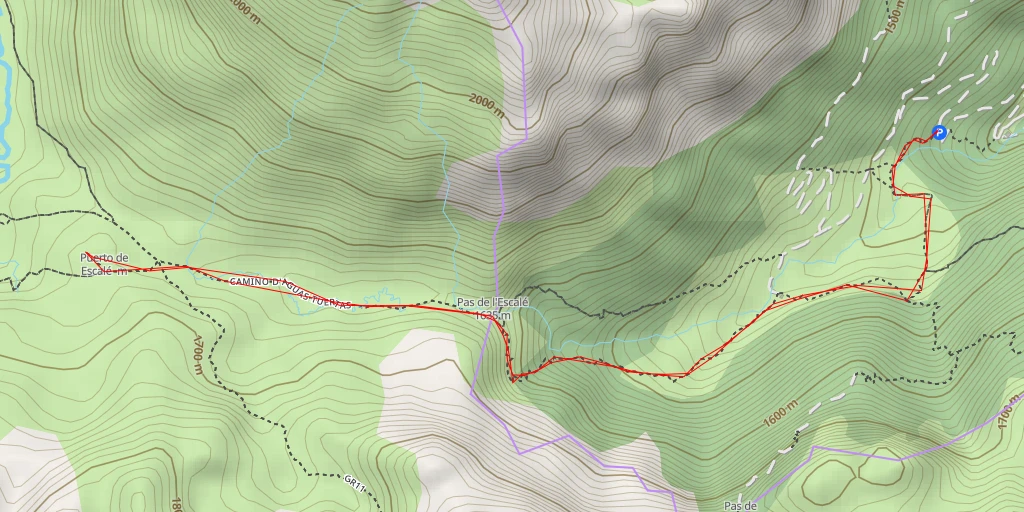 Map of the trail for Vue sur le Haut Aragon Subordan