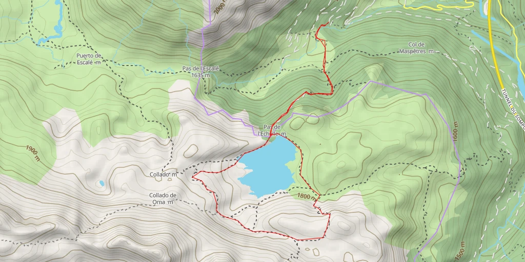 Map of the trail for laquet