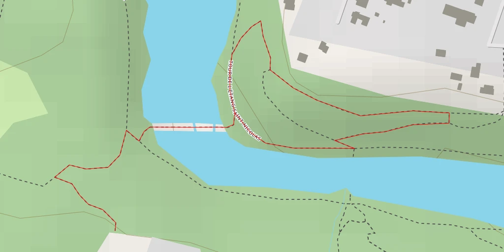 Map of the trail for Étang Saint-Nicolas