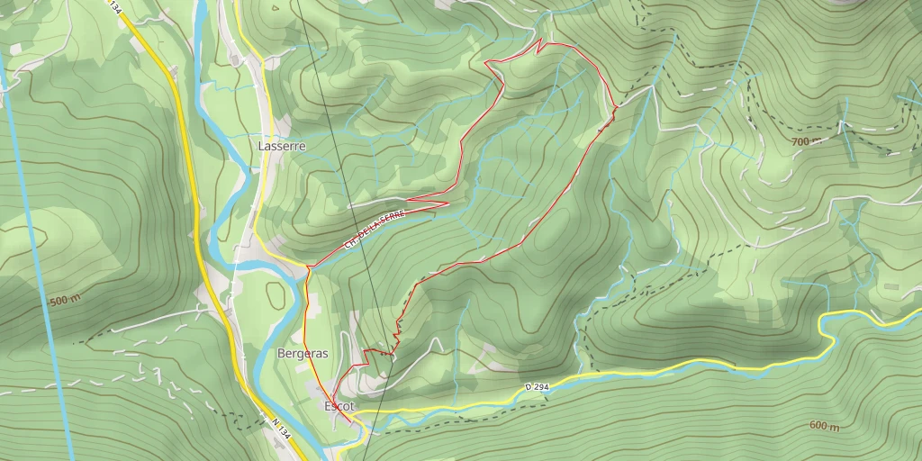 Map of the trail for Chemin de Bourdalat - Chemin de Bourdalat