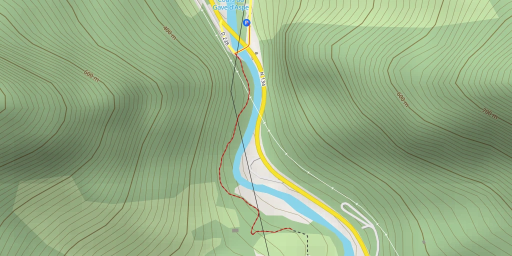 Carte de l'itinéraire :  Chemin d'Apouns - Chemin d'Apouns