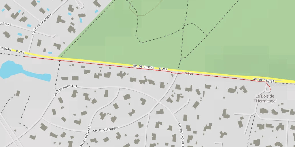 Carte de l'itinéraire :  Chemin de Loignan - Chemin de Loignan