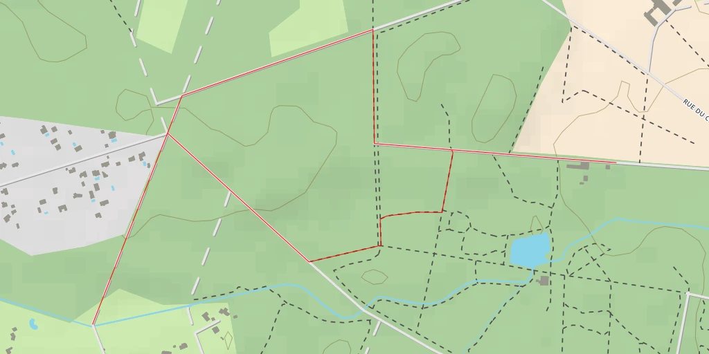 Carte de l'itinéraire :  Chemin du Cournalet - Chemin du Cournalet