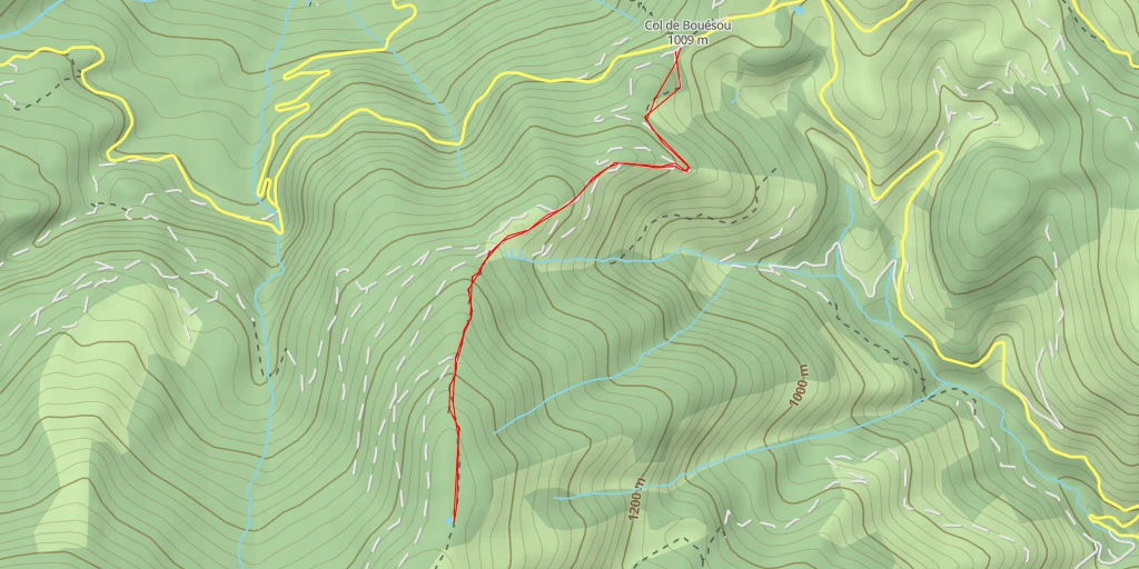 Map of the trail for Lac de Girabé