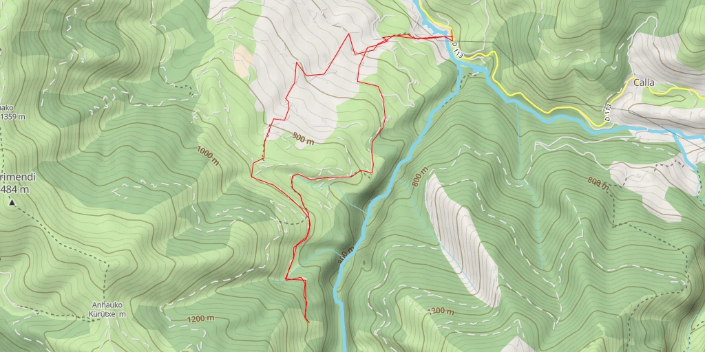 Map of the trail for Lephoxine