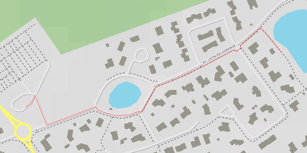 Map of the trail for Rue Louis Blériot