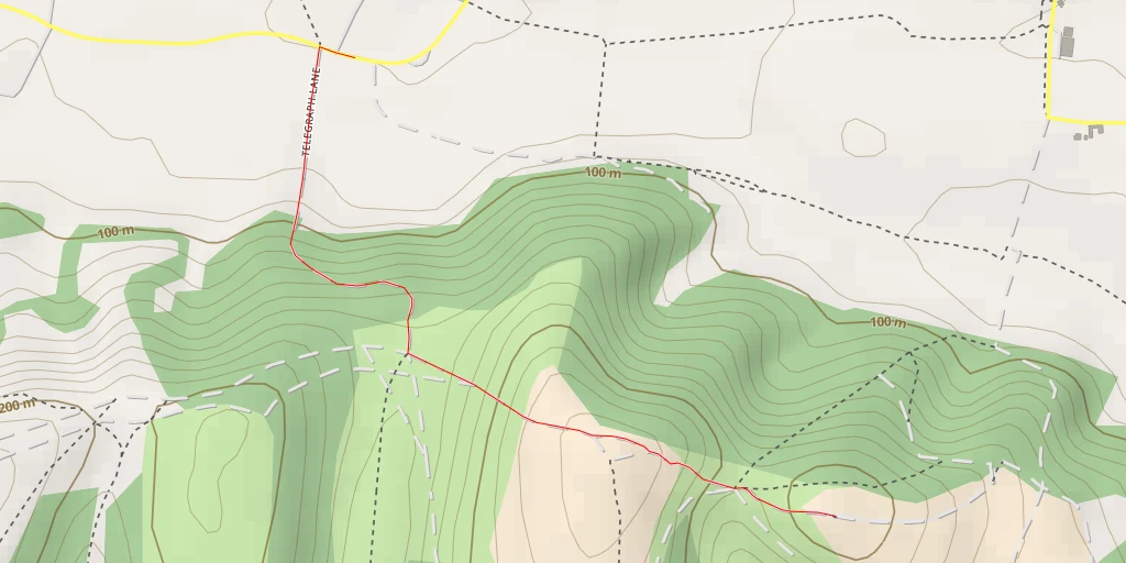 Carte de l'itinéraire :  Pen Hill