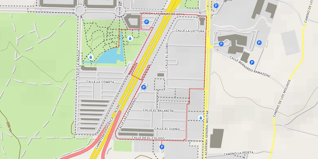 Map of the trail for Calle Volaverunt - Zaragoza