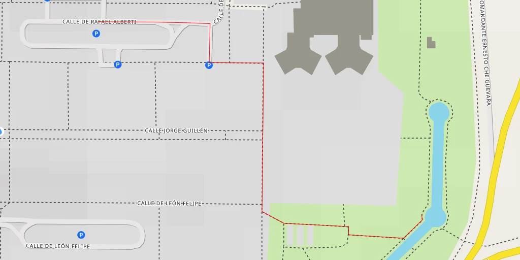 Map of the trail for Avenida de Pirineos - Zaragoza