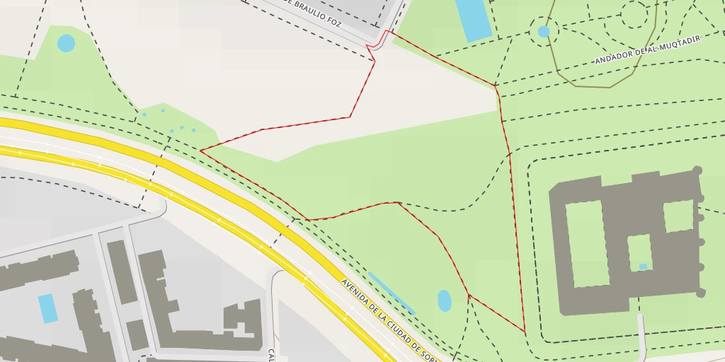 Map of the trail for Avenida de la Ciudad de Soria - Avenida de la Ciudad de Soria - Zaragoza