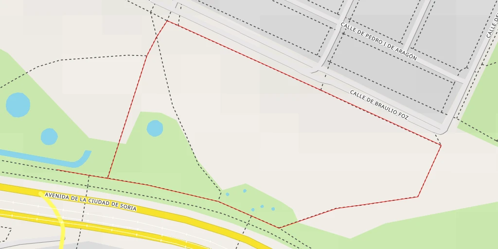 Map of the trail for Avenida de la Ciudad de Soria - Avenida de la Ciudad de Soria - Zaragoza