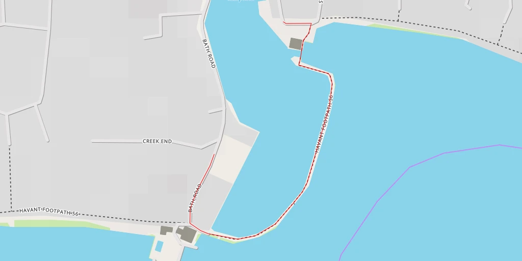 Map of the trail for Emsworth Millpond