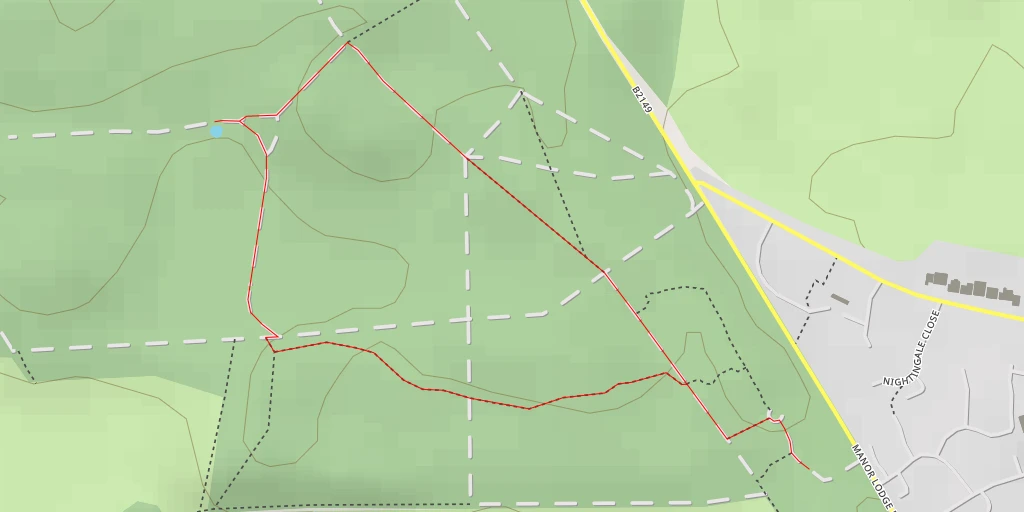 Map of the trail for B2149 - East Hampshire