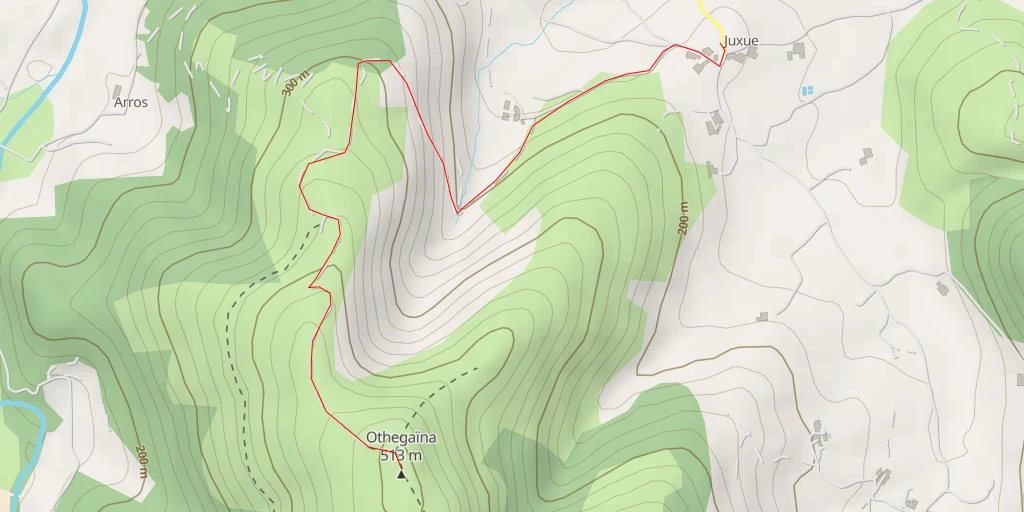 Map of the trail for Othegaïna