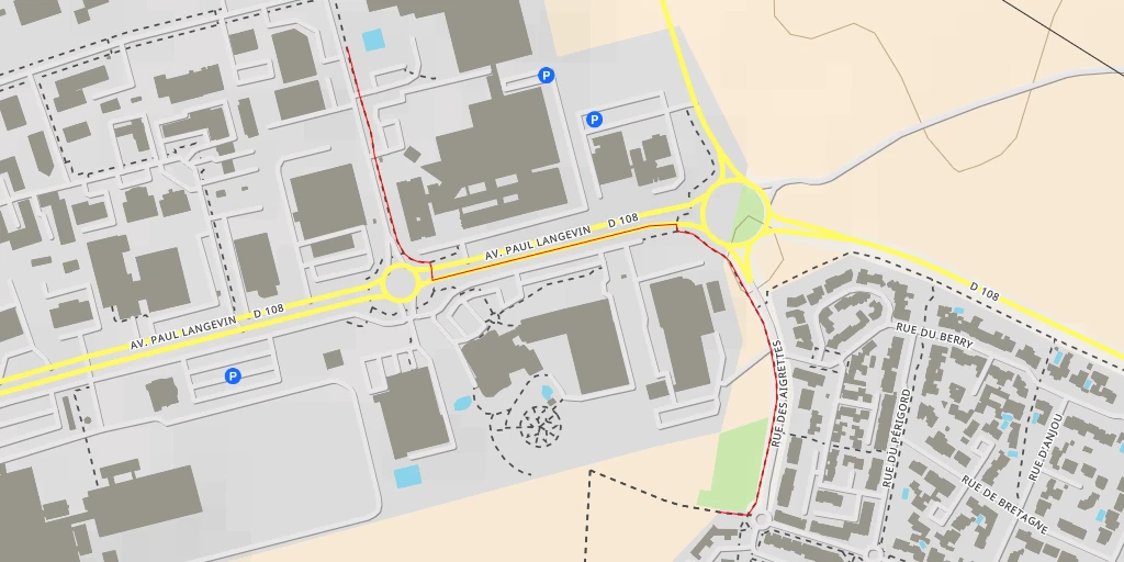 Map of the trail for Rue Pierre de Fermat - Rue Pierre de Fermat