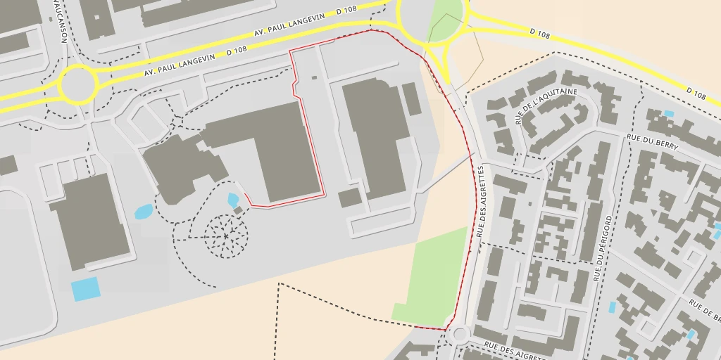 Map of the trail for Léa Nature - Avenue Paul Langevin